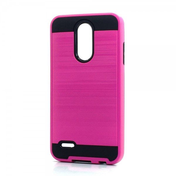 Wholesale LG Aristo 2, Tribute Dynasty, LG K8 (2018) Armor Hybrid Case (Hot Pink)